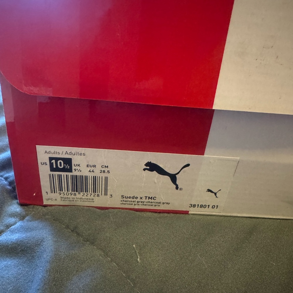 TMC Puma Gray Suede Men's Shoes Nipsey Hussle Men’s Puma Suede x TMC - Picture 4 of 16